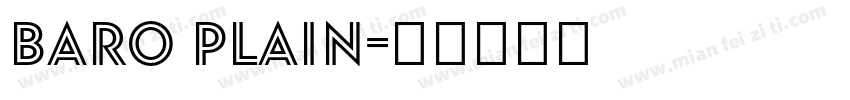 Baro Plain字体转换
